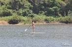 Standup paddle na Lagoa do Meio, na Praia do Rosa, Imbituba, litoral sul de Santa Catarina
